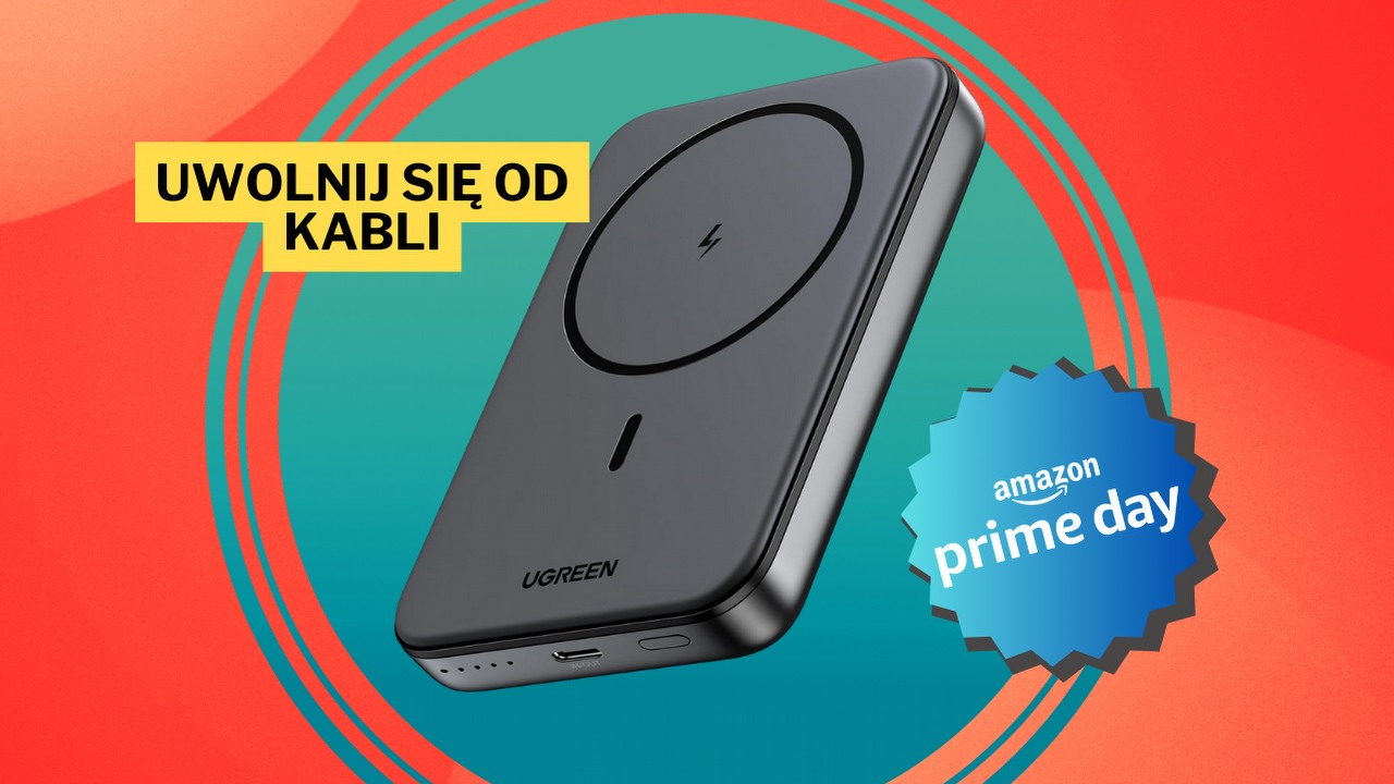 Prime Day chyli się ku końcowi, ale Amazon nie powiedział jeszcze ostatniego słowa. Powerbank UGREEN MagSafe mieści się w dłoni, a oferuje pojemność aż 10 000 mAh, źródło grafiki: UGREEN.