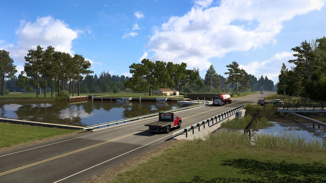 Nowy Orlean i reszta bagiennego stanu z bujną roślinnością powiększą i tak już ogromną mapę popularnego symulatora. ATS: Luizjana skusi subtropikalnym klimatem, źródło grafiki: Blog SCS Software..