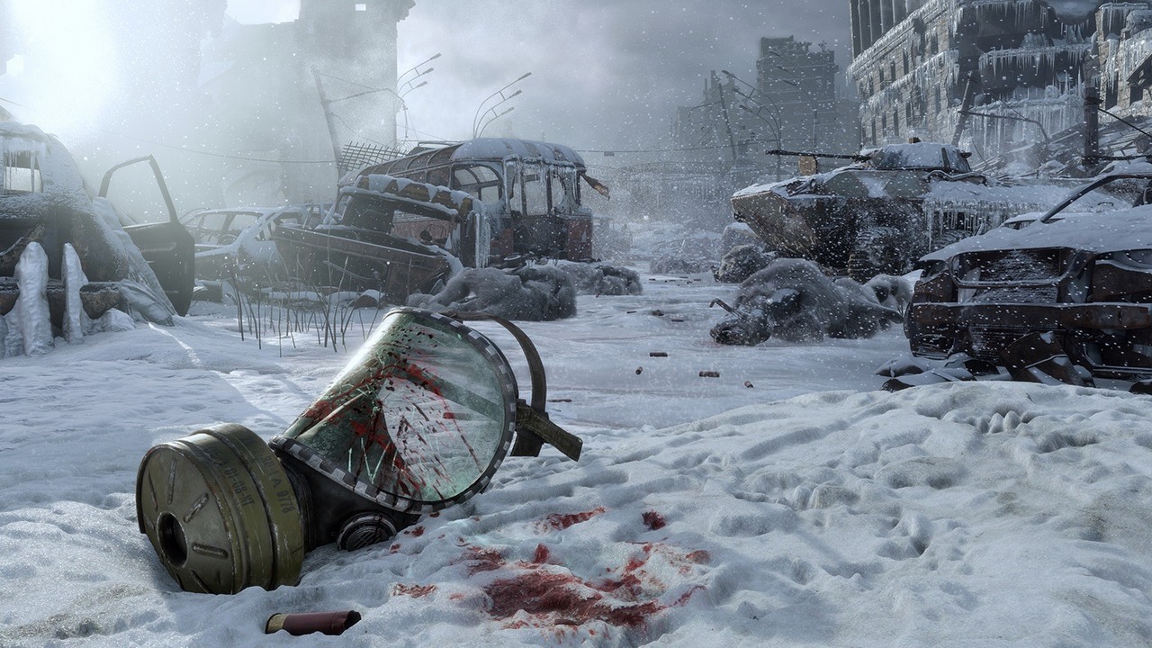 Kultowe strzelanki kuszą niskimi cenami, rozpoczynającymi się od 2,79 zł. Gry z serii FEAR, Metro, Wolfenstein i Arma dostępne za niewielkie pieniądze na GOG, źródło grafiki: 4A Games.