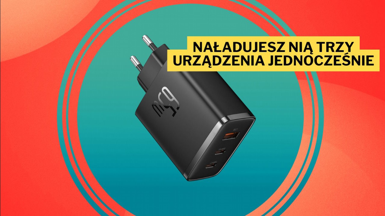 Ta promocja to techniczny nokaut w wykonaniu Amazona! 65-watowa ładowarka Baseus może być Wasza niemal dwukrotnie taniej, źródło grafiki: Baseus.