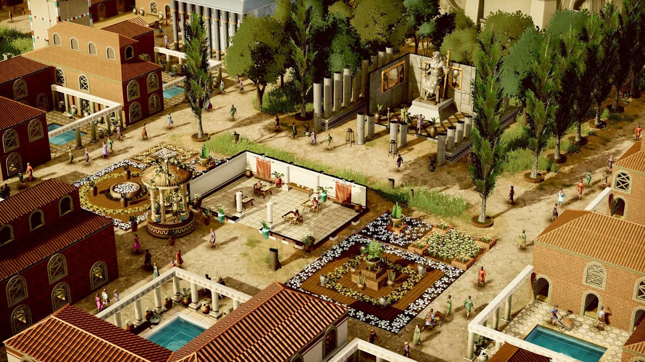 Starożytny Rzym to wdzięczny temat na strategię typu city builder, a Citadelum do rozwiązań rodem z Cities: Skylines dorzuca jeszcze bitwy i boskie interwencje, źródło grafiki: Abylight Studios.