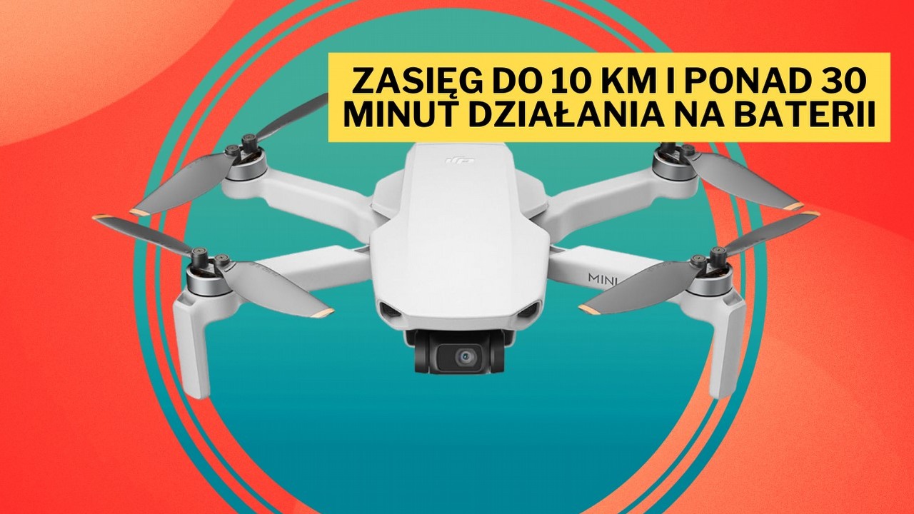 Tego minidrona nie zgubisz, bo sam do Ciebie wróci. DJI Mini 4K Fly More Combo jest idealnym rozwiązaniem na początek przygody z podniebnymi akrobacjami, źródło grafiki: DJI.