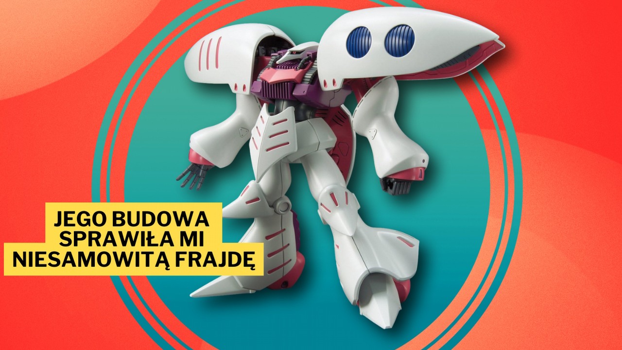 Wystarczył jeden zestaw i wsiąkłem bez reszty. Gunpla HGUC 1/144 AMX-004 QUBELEY z anime Mobile Suit Gundam to idealny wybór dla fanów robotów szukających nowego hobby, źródło grafiki: Bandai.