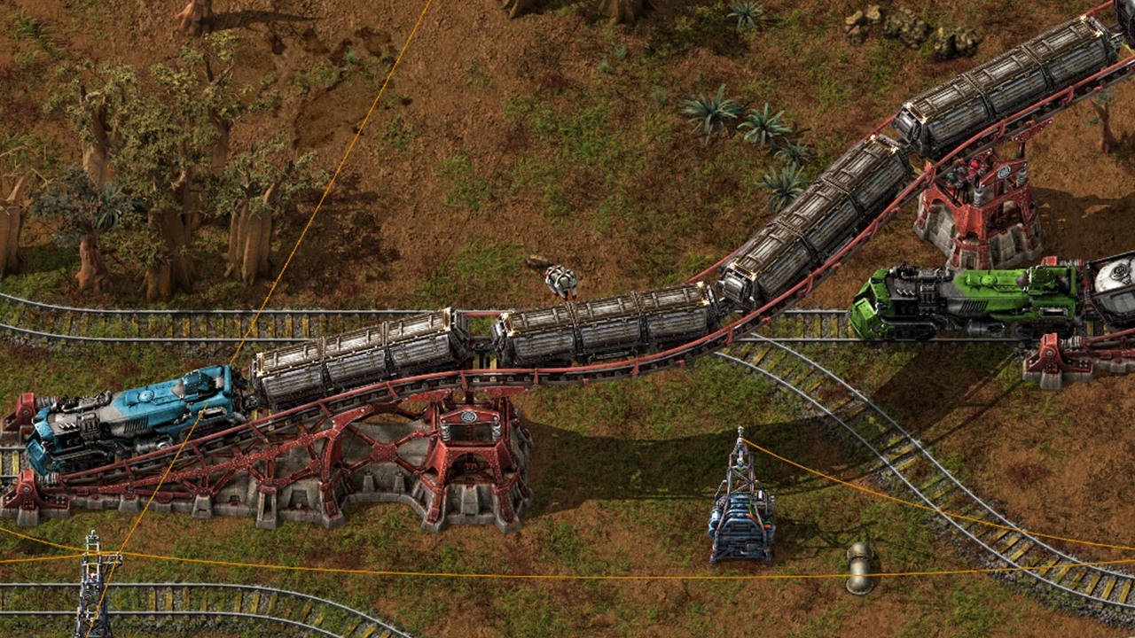 Znakomita strategia Factorio otrzymała nową, niższą cenę w złotówkach na Steam. Obniżka poprzedziła premierę dodatku Space Age, źródło grafiki: Wube Software..