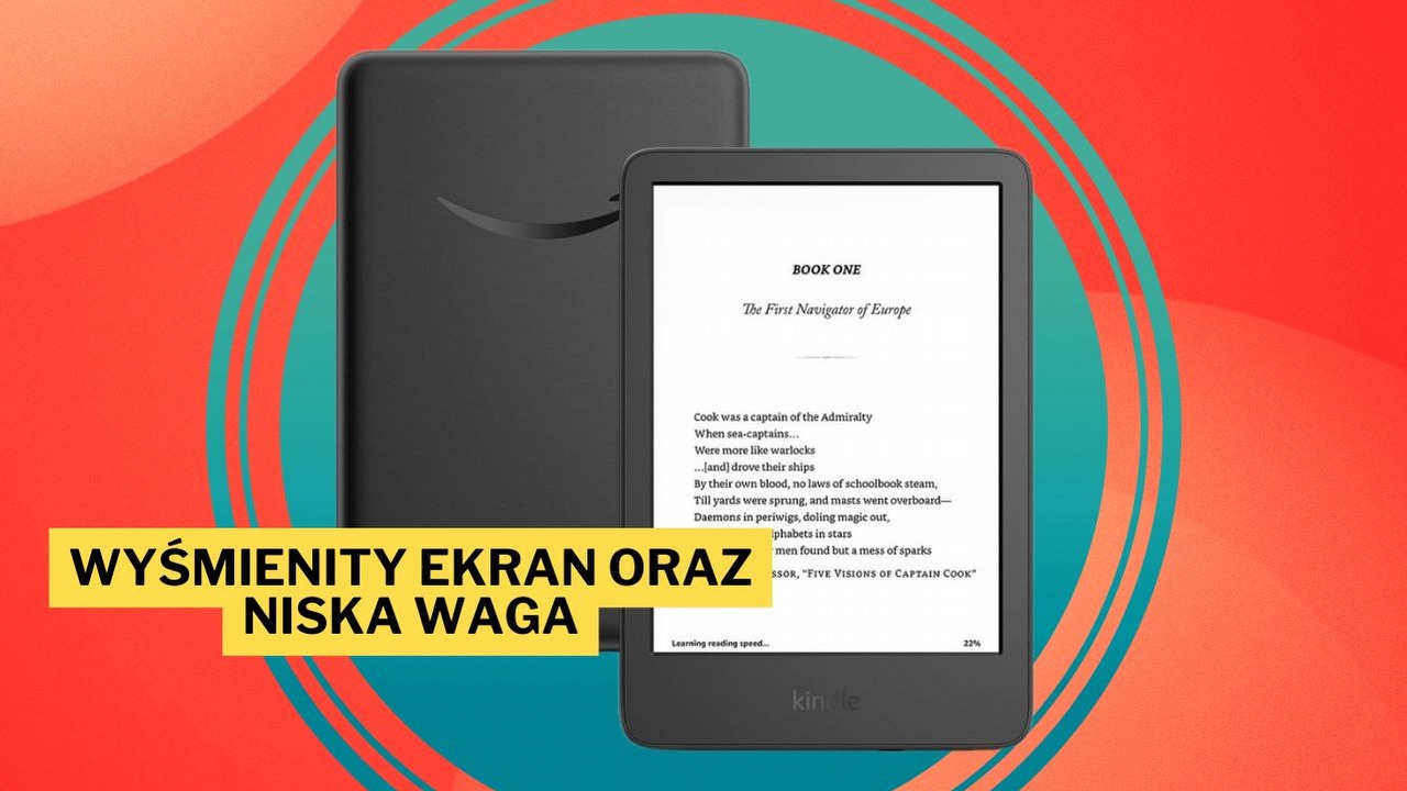Działa na baterii nawet do 6 tygodni. Dzięki najnowszemu czytnikowi Kindle 11 możemy się cieszyć tysiącami książek w kompaktowej obudowie, źródło grafiki: Amazon.