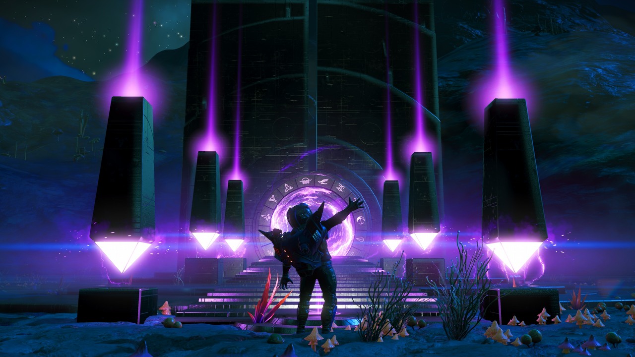 Kosmiczna gra survivalowa z otwartym światem zaciera granicę pomiędzy jawą i snem. Na Halloween No Man’s Sky dostało „przeklętą” ekspedycję, źródło grafiki: Hello Games.