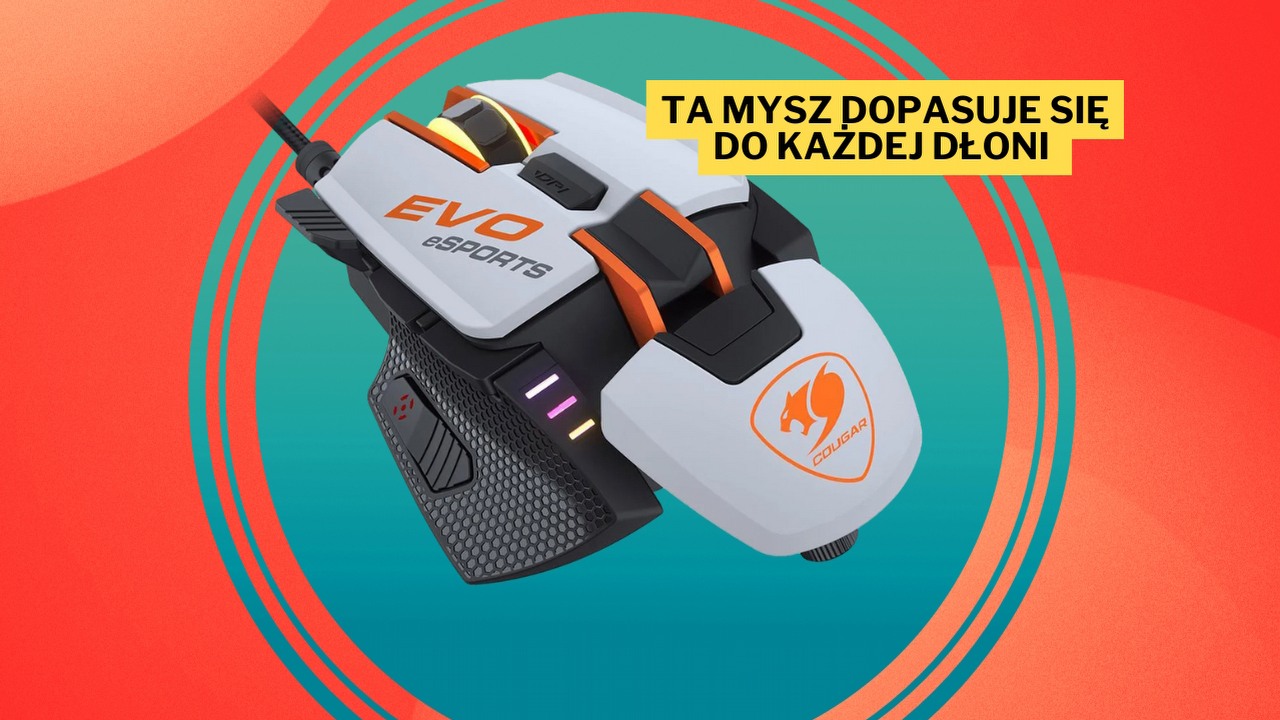 Mysz gamingowa, która dopasuje się do każdego stylu gry. Cougar 700M EVO eSPORTS z maksymalną czułością 16 000 dpi kupicie teraz kilkadziesiąt złotych taniej, źródło grafiki: Cougar.