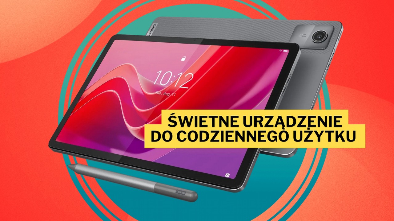 Ma specjalny tryb czytania oraz dołączony rysik. Tablet Lenovo Tab M11 dostępny jest w bardzo dobrej promocji, źródło grafiki: Lenovo.