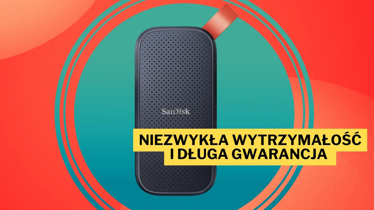 800 MB/s odczytu oraz 2 TB przestrzeni dyskowej. SanDisk E30 SSD to solidny zewnętrzny dysk, teraz w świetnej ofercie na Amazonie, źródło grafiki: SanDisk.