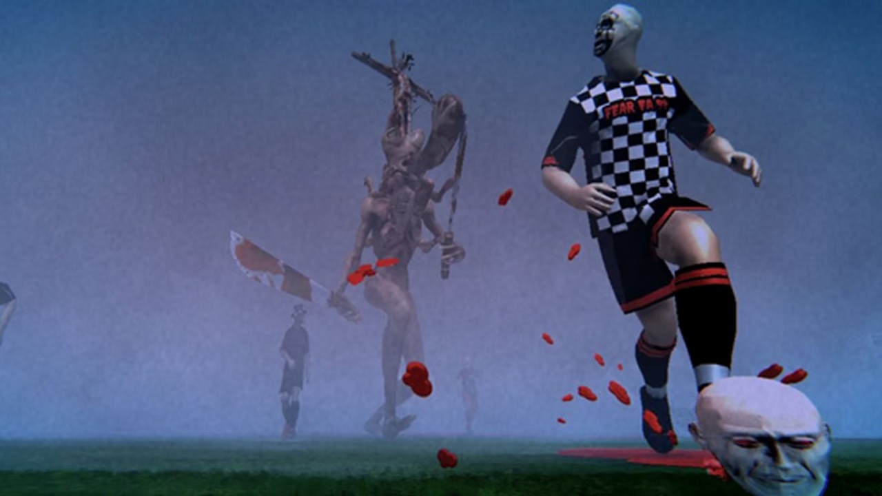 FIFA 98 miesza się z Silent Hill 2 w FEAR FA 98. Ruszyła zbiórka na horror futbolu, źródło grafiki: FEAR FA 98..