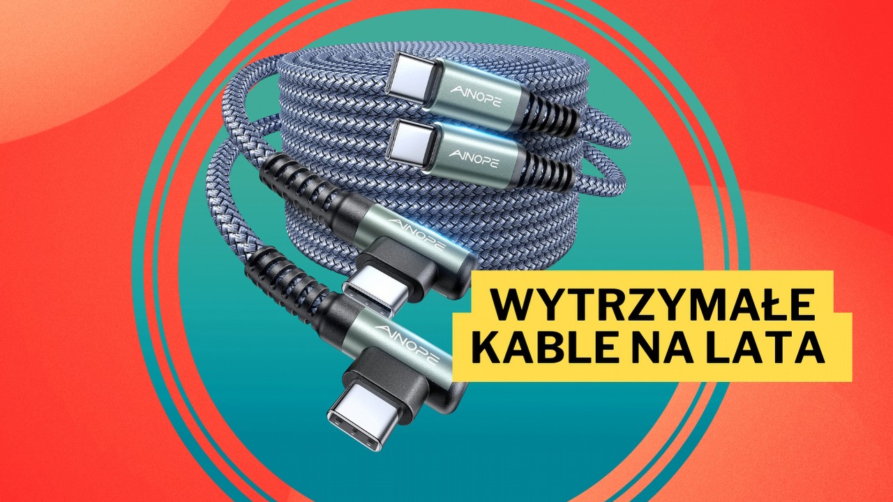 Te kable są bardzo wytrzymałe i szybko naładują każde urządzenie. Po tej obniżce znajdziecie je w atrakcyjnej cenie na Amazonie, źródło grafiki: AINOPE.