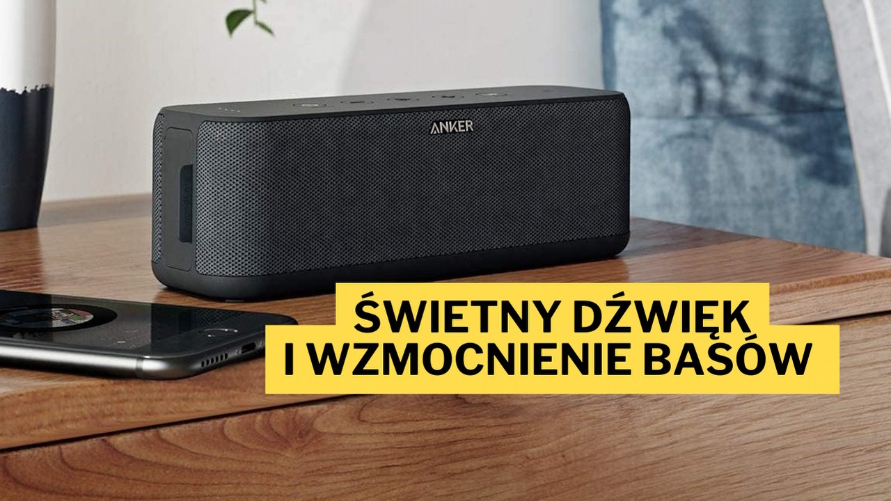 Nasz redakcyjny kolega jest nim zachwycony. Głośnik Anker Soundcore na Amazonie w 27-procentowej obniżce, źródło grafiki: Anker.
