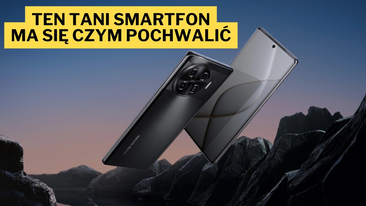 Aparat 108 Mpx, ekran AMOLED 120 Hz, a to wszystko poniżej 900 zł. Smartfon Tecno SPARK 20 Pro+ dostępny w świetnej cenie, źródło grafiki: Tecno.