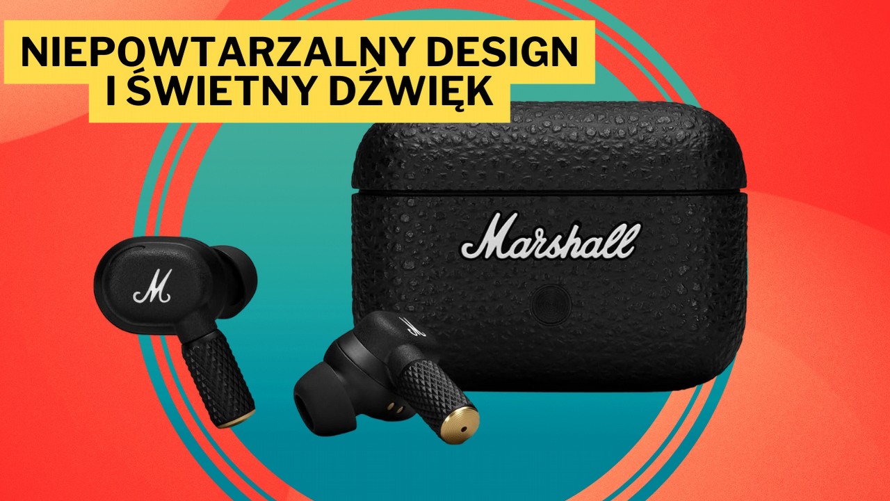 Słuchawki Marshall Motif 2 z ANC o kilkaset złotych tańsze na Amazonie. Niezwykły design i mocna bateria to tylko część zalet tego zestawu, źródło grafiki: Marshall.