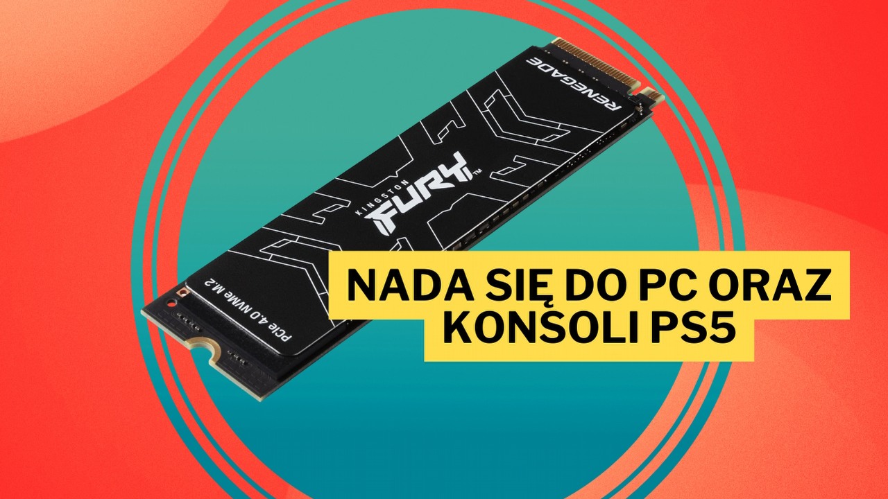 2 TB przestrzeni na dane i duże prędkości zapisu oraz odczytu - dysk SSD Kingston Fury Renegade nada się nie tylko do PC, ale także konsoli PS5, źródło grafiki: Kingston.
