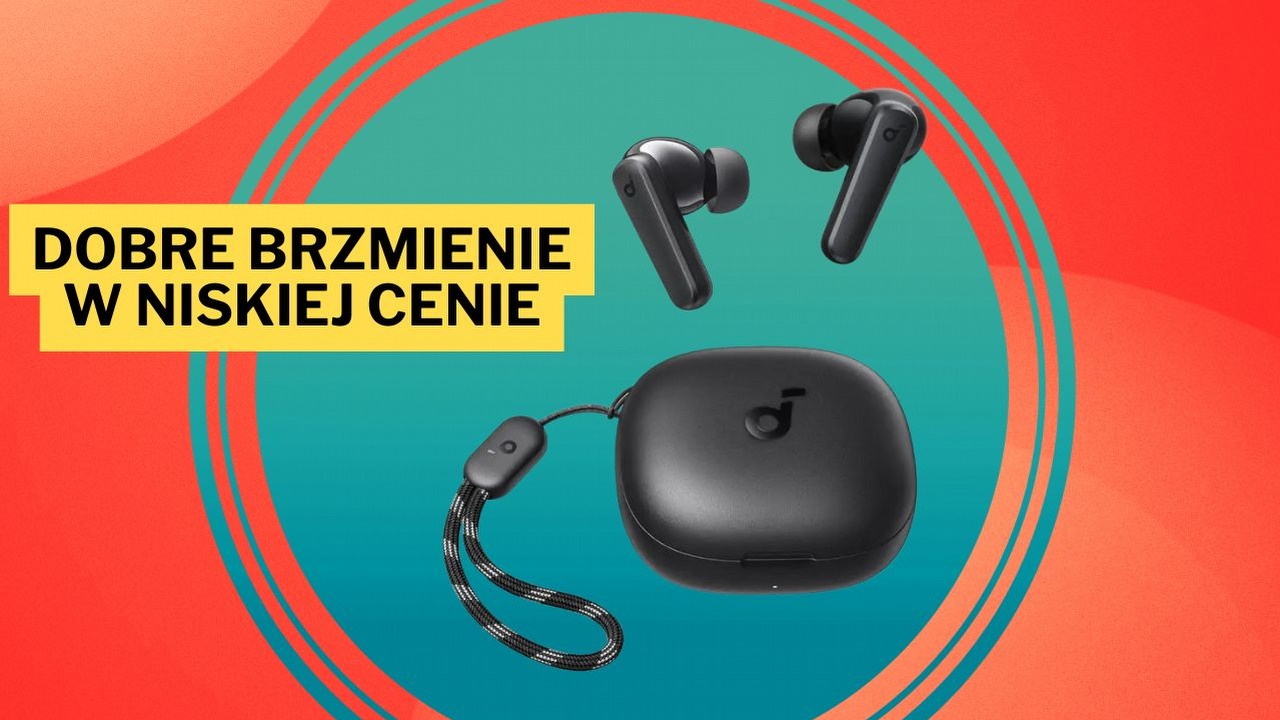 Te słuchawki kupicie za mniej niż 90 zł. Soundcore R50i oferują świetne niskie tony i wygodę użytkowania, źródło grafiki: Anker.