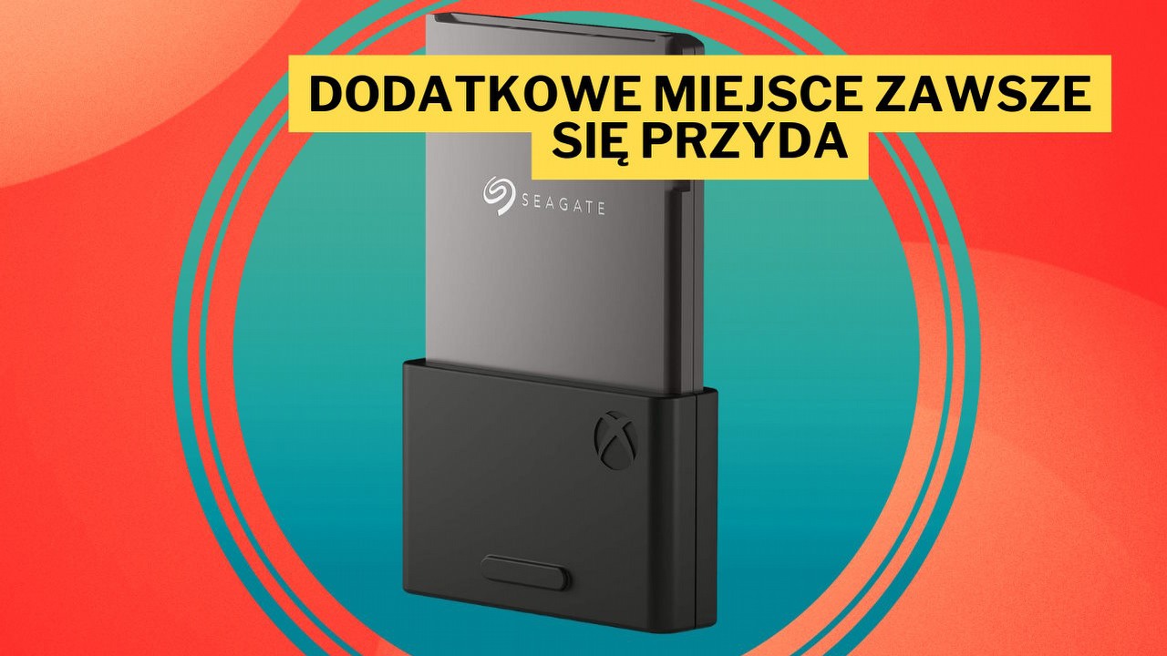 Spraw sobie dodatkowy 1 TB miejsca na gry. Karta rozszerzenia Seagate idealnie współgra z konsolami Xbox Series X oraz S, źródło grafiki: Seagate.