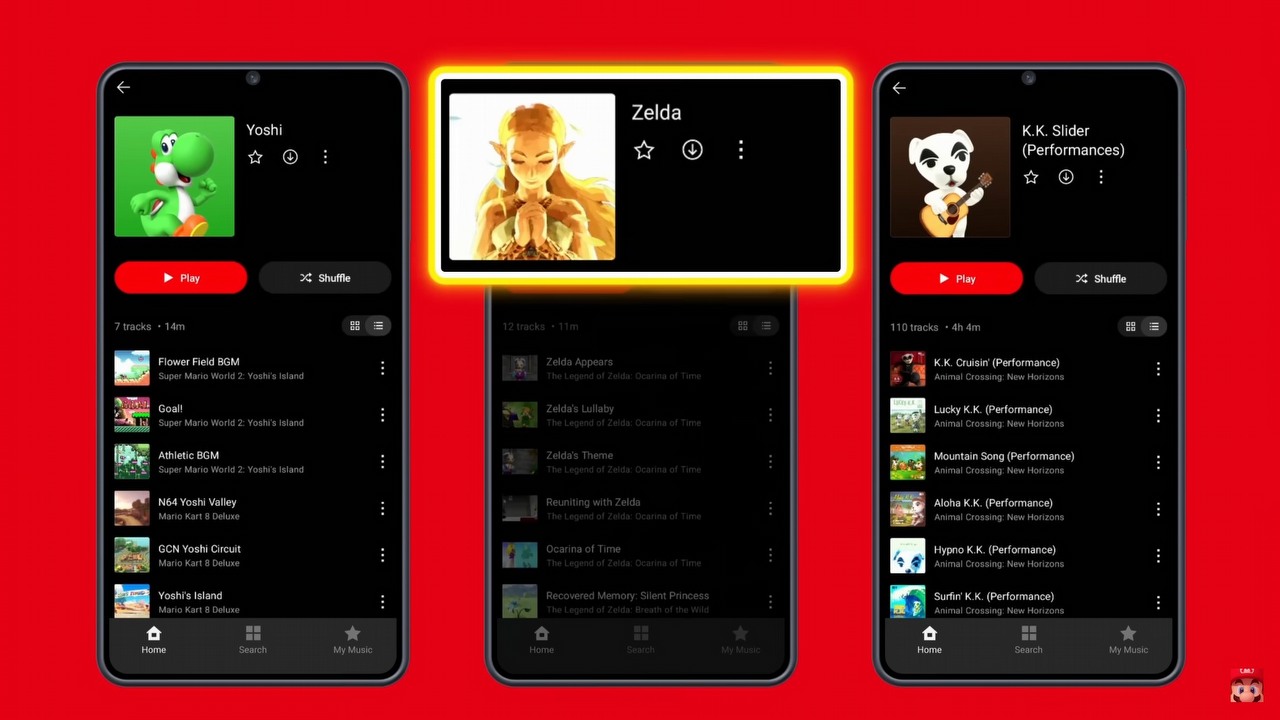 Nintendo przedstawia własną wersję Spotify. Dostęp otrzymają tylko abonenci Nintendo Switch Online, źródło grafiki: Nintendo of America | YouTube.