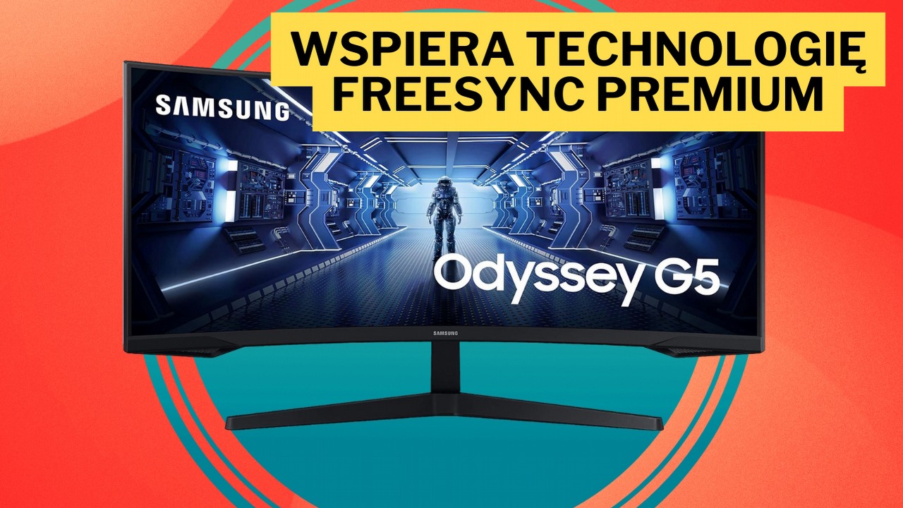 165 Hz i zakrzywiony ekran - 34-calowy monitor Samsung Odyssey G5 to dobra opcja dla graczy, źródło grafiki: Samsung.
