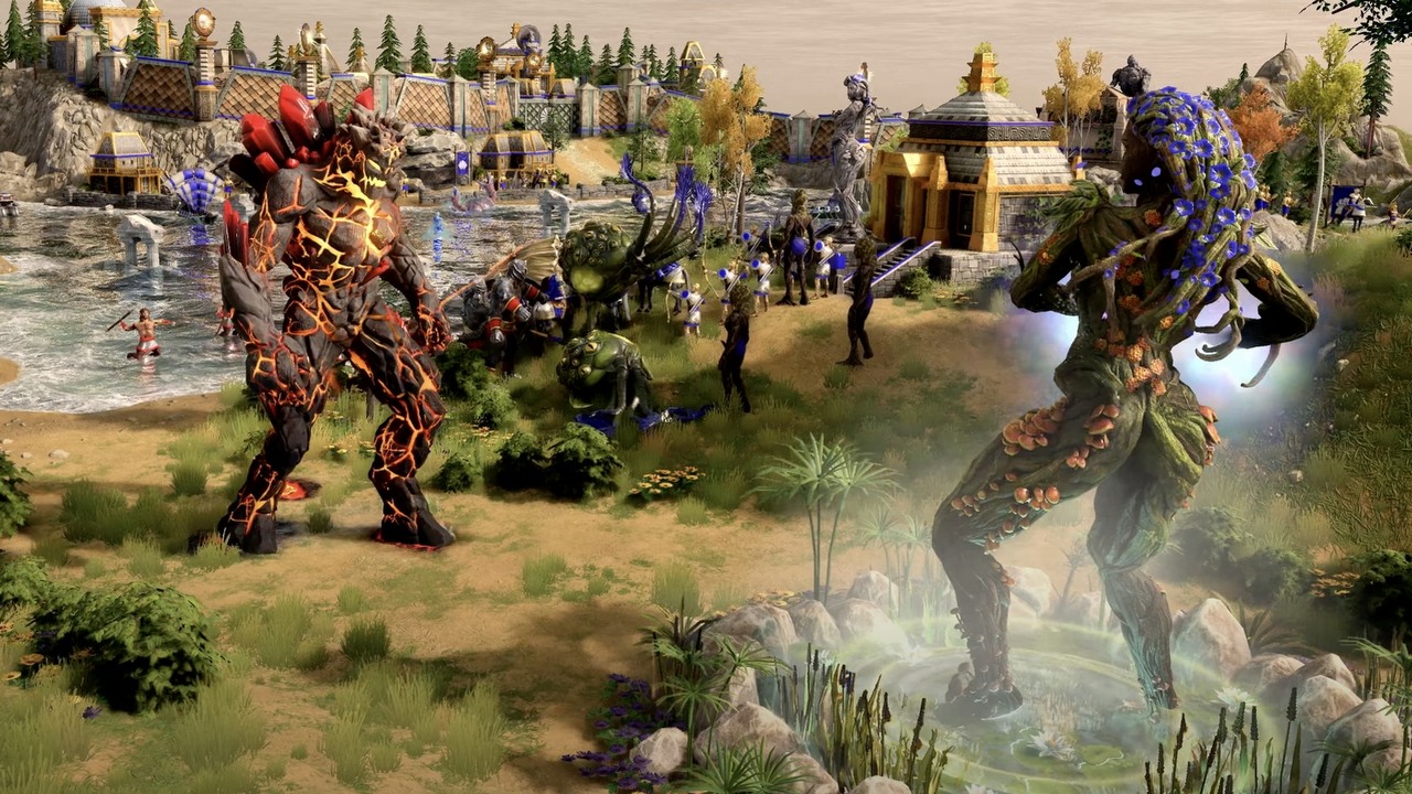 Do wysoko ocenianego RTS-a Age of Mythology Retold trafił nowy, darmowy tryb rozgrywki. Z tej okazji grę kupicie 20% taniej, źródło grafiki: World's Edge / Forgotten Empires.