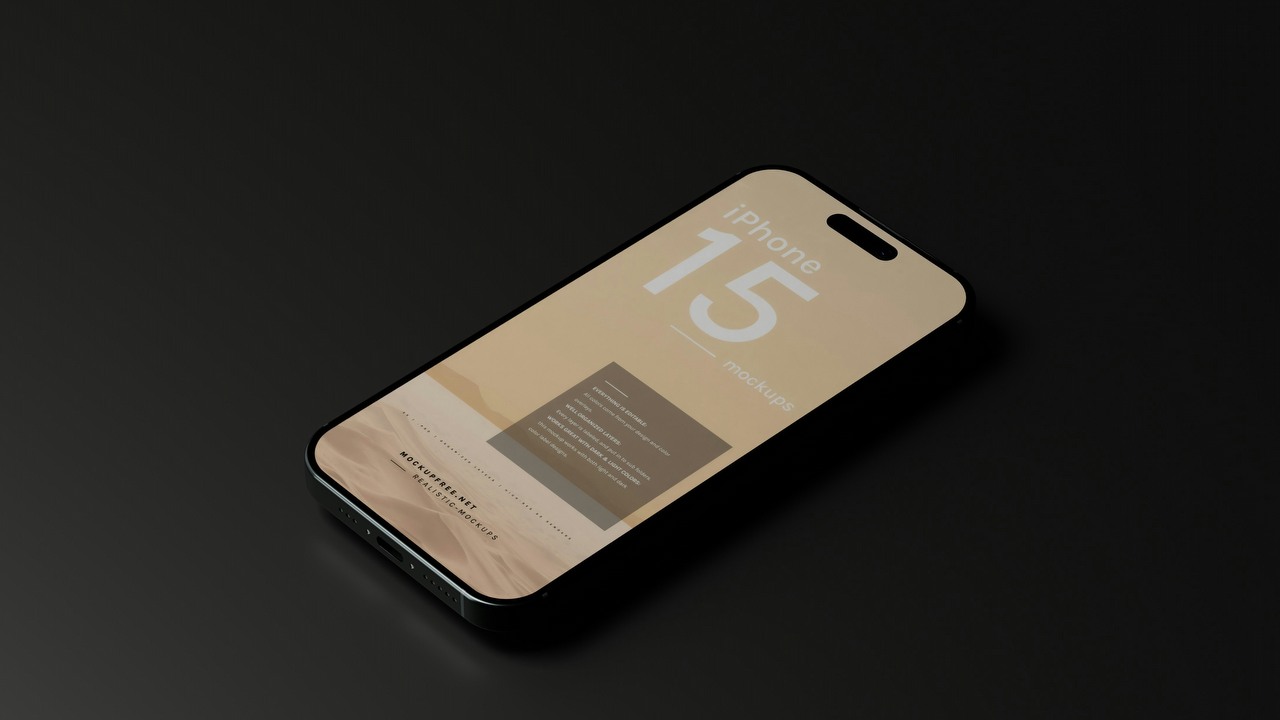 Apple nie ma sobie równych. iPhone 15 jest najlepiej sprzedającym się smartfonem, źródło grafiki: Mockup Free Unsplash.