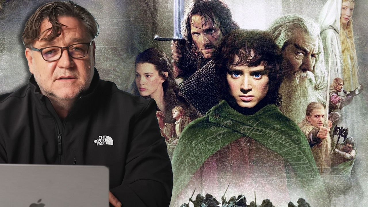 „Mówiąc tak, stanąłbym mu na drodze”. Russell Crowe nie czuł się mile widziany, gdy zaproponowano mu rolę we Władcy Pierścieni, źródło grafiki: YouTube: British GQ / The Lord of the Rings: The Fellowship of the Ring, Peter Jackson, New Line Cinema, 2001.