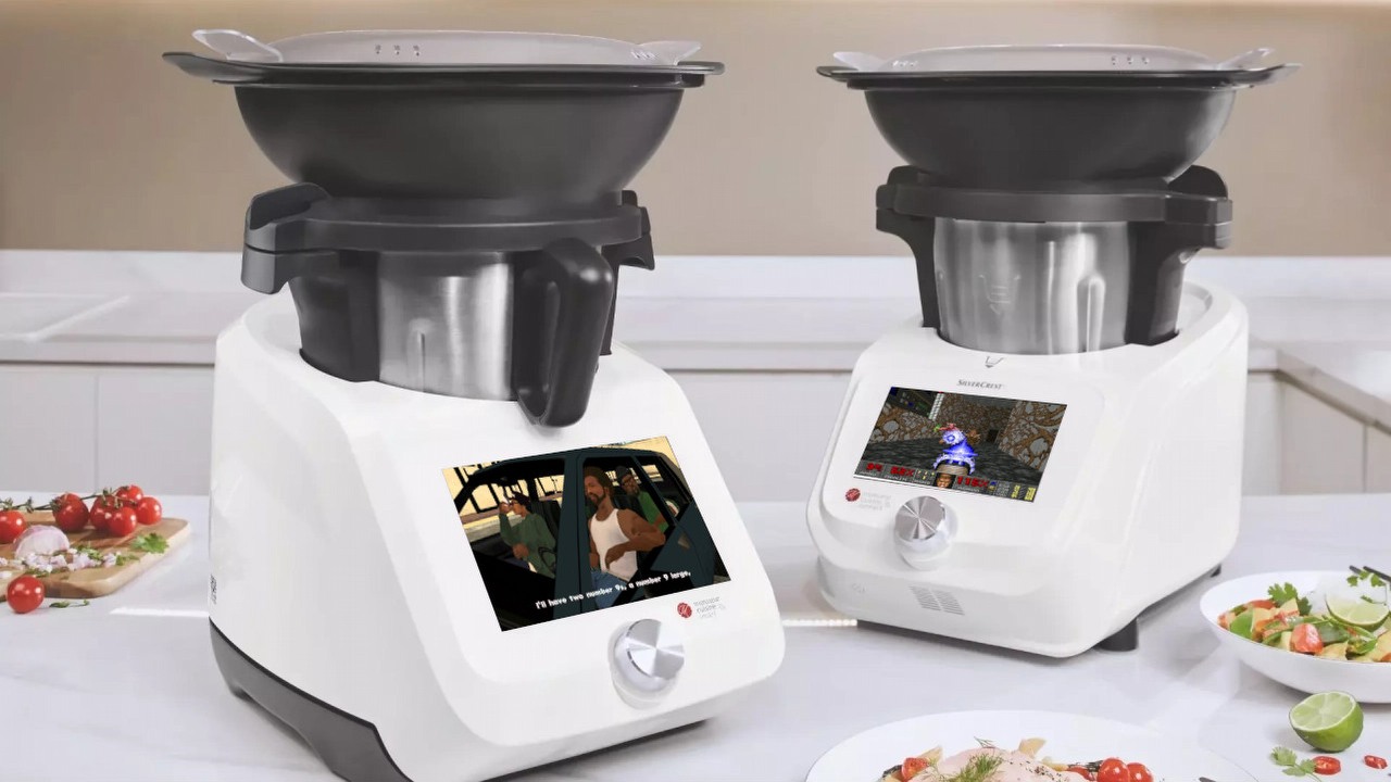 GTA San Andreas i Doom uruchomione na robocie kuchennym, źródło grafiki: Lidlomix.