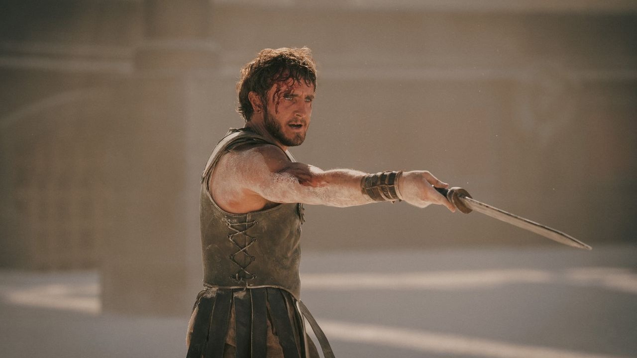 Gladiator 2 pobił już dwa rekordy w box office. Widowisko Ridleya Scotta zaliczyło najlepszy zagraniczny weekend otwarcia wśród wszystkich filmów legendarnego twórcy, źródło grafiki: Gladiator 2, Ridley Scott, Paramount Pictures, 2024.