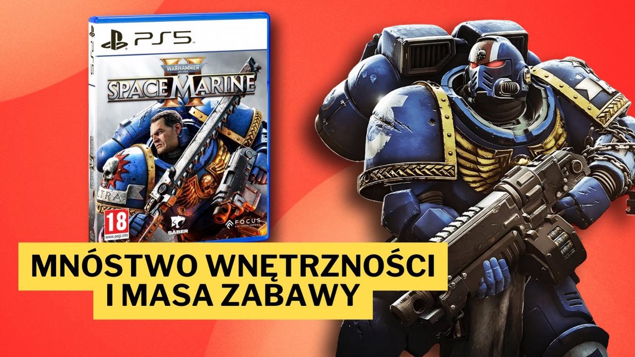 Oldskulowa gra akcji, która wciągnęła mnie bez reszty. Tej promocji na Warhammera 40,000: Space Marine’a 2 w wersji na PS5 nie powstydziłby się sam Imperator, źródło grafiki: Focus Entertainment.