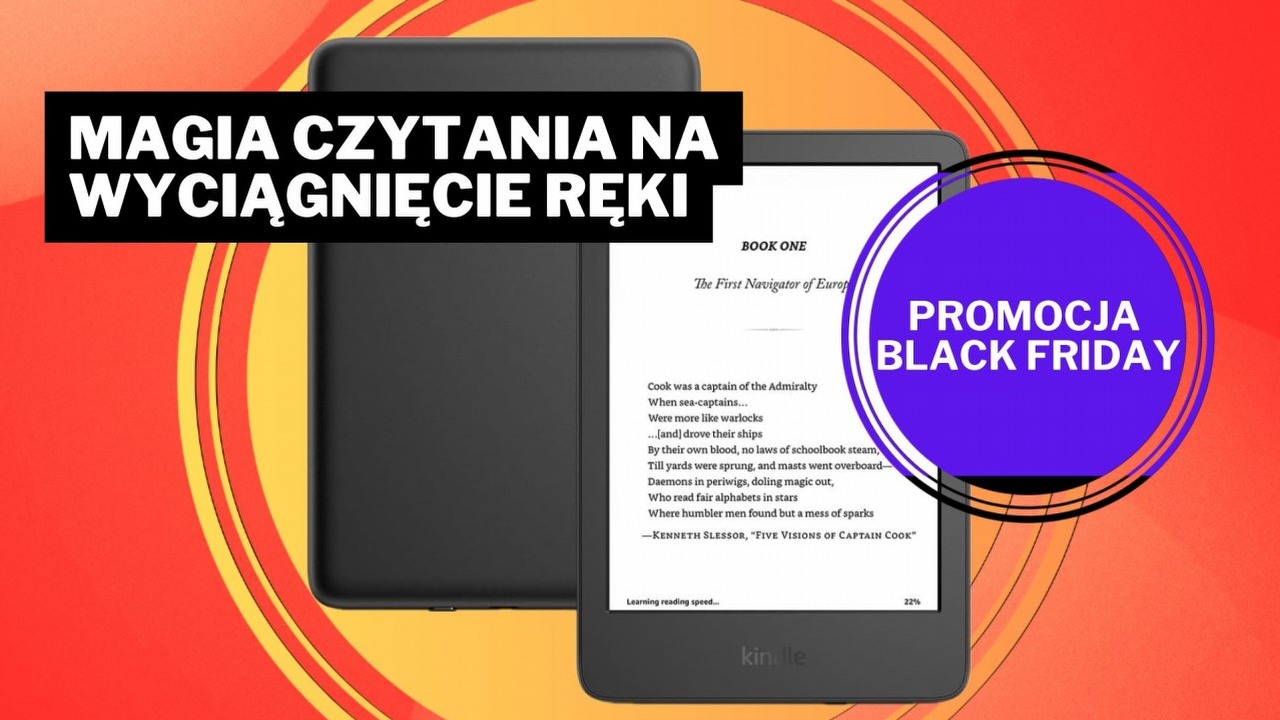 Amazon zmiata konkurencję na Black Friday. Nowiutki czytnik Kindle na nowo rozpalił moją miłość do czytania poza domem, źródło grafiki: Amazon.