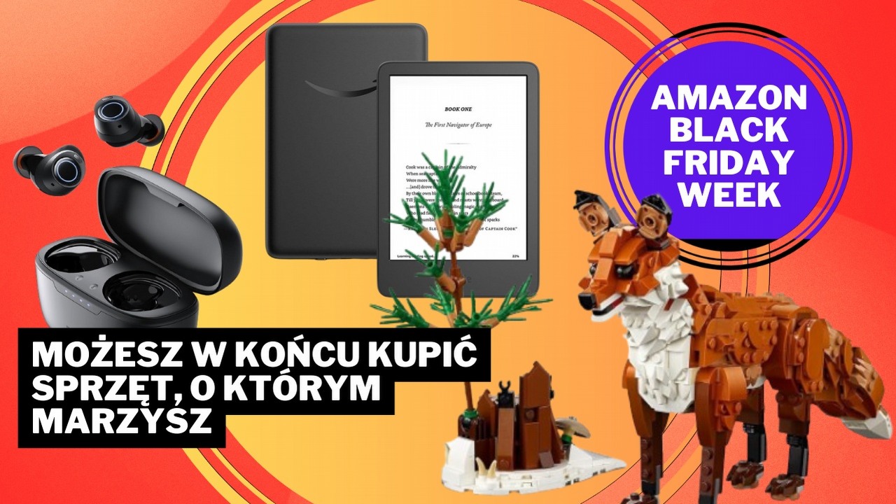 Najlepsze oferty Amazon Black Friday Week 2024 - 22.11.2024, źródło grafiki: LEGO, Kindle, Baseus.