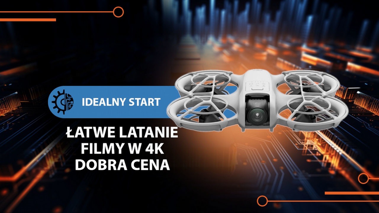 Kompaktowy dron 4K dla początkujących od renomowanej marki i w przystępnej cenie. Lataj, nagrywaj i rób zdjęcia, świetnie się przy tym bawiąc.