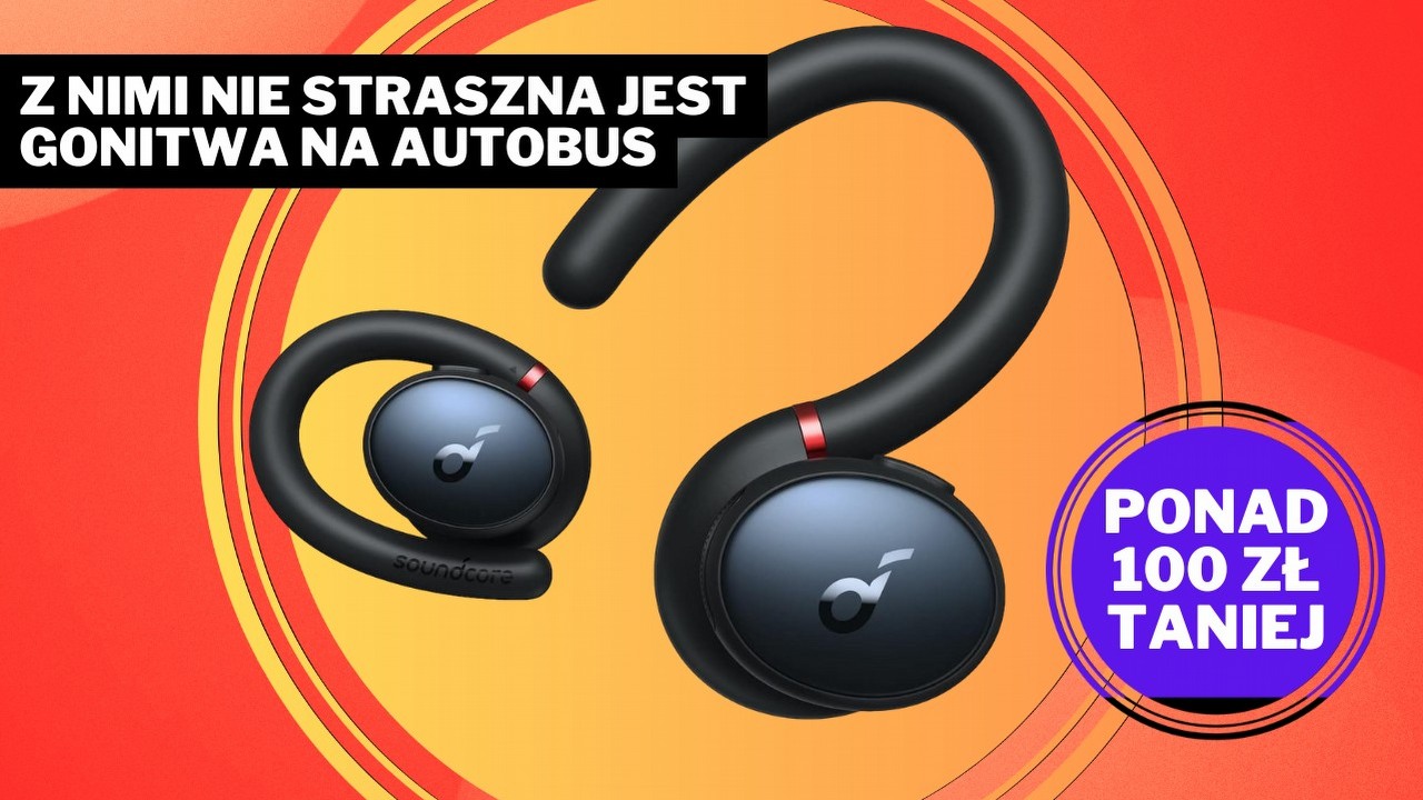 Dzięki Black Friday znalazłem słuchawki idealne. Już nie muszę się martwić, że wypadną mi z ucha, źródło grafiki: Anker; materiały promocyjne.