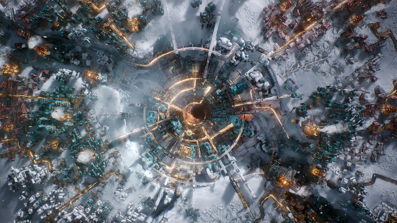 Twórcy survivalowej strategii Frostpunk 2 rozpoczynają ofensywę. 11 bit studios przedstawiło „mapę drogową”, obejmującą 3 dodatki i wielką aktualizację 1.2, źródło grafiki: 11 bit studios.