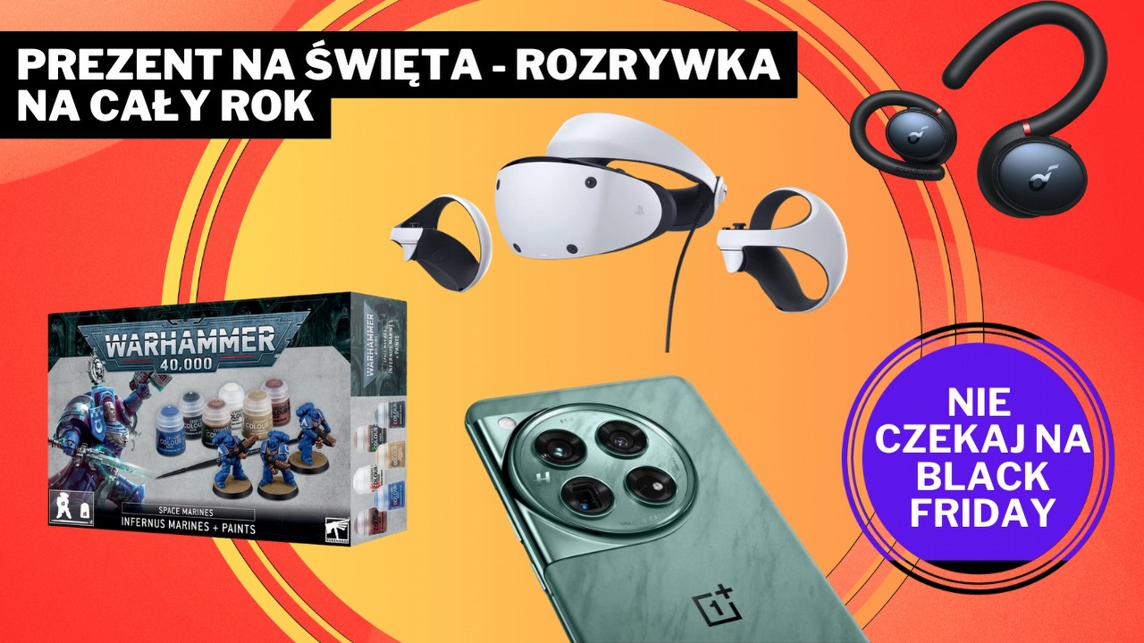 Najciekawsze oferty na Black Friday Week 2024 - 26.11.2024, źródło grafiki: Sony, Anker, OnePlus, Games Workshop.