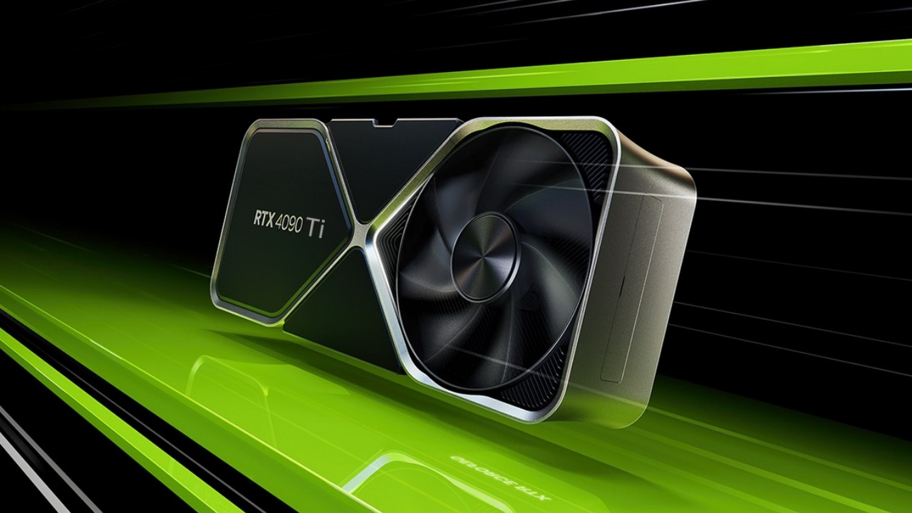 Nigdy nie powstał, ale znowu wyciekł do sieci; RTX 4090 Ti miał być prawdziwym potworem, źródło grafiki: Nvidia (edytowane).