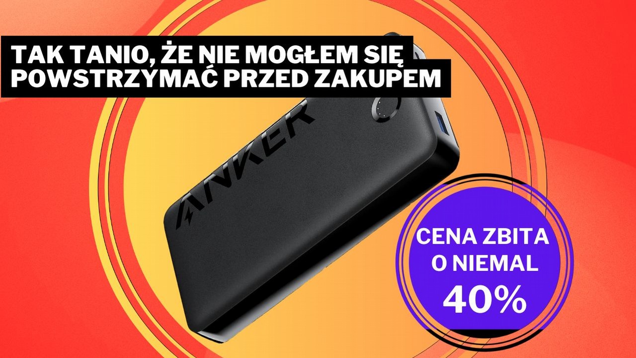 Skandalicznie niska cena z okazji Black Friday Week. Z tym powerbankiem nie trzeba się martwić o stan baterii, źródło grafiki: Anker.