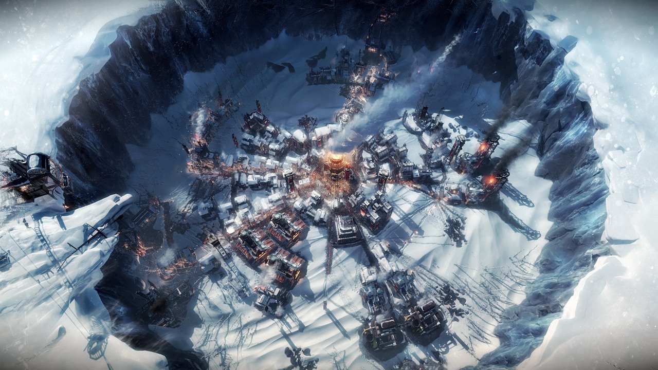 Survivalowa strategia Frostpunk 2 kontynuuje „podbój mroźnej krainy”. Patch 1.2 wprowadza wiele zmian w gameplayu i interfejsie, źródło grafiki: 11 bit studios..