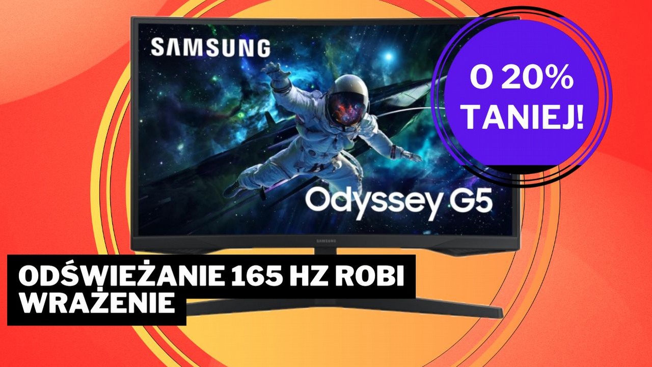 Amazona poniosło z tą promocją z okazji Black Friday Week. Samsung Gaming Odyssey G55C to świetny monitor dla graczy, źródło grafiki: Samsung.