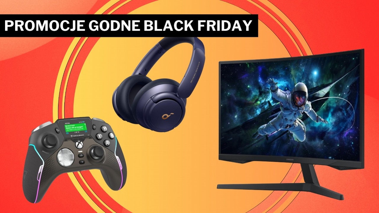 Najciekawsze oferty na Black Friday Week 2024 - 28.11.2024, źródło grafiki: TURTLE BEACH, Soundcore, Samsung.