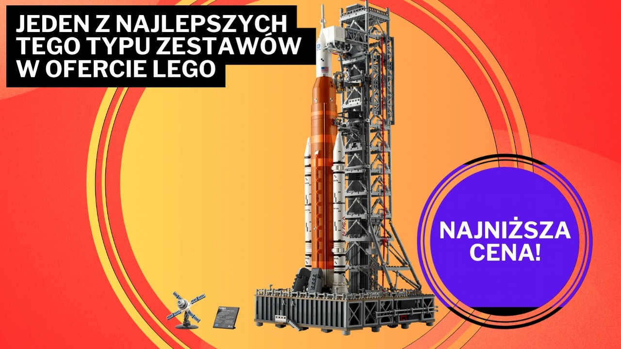 Kosmiczna cena i odlotowa rakieta na Black Friday. Lądowanie na planecie Amazon to idealny moment na dorwanie LEGO Icons Rakieta SLS NASA Artemis, źródło grafiki: LEGO.