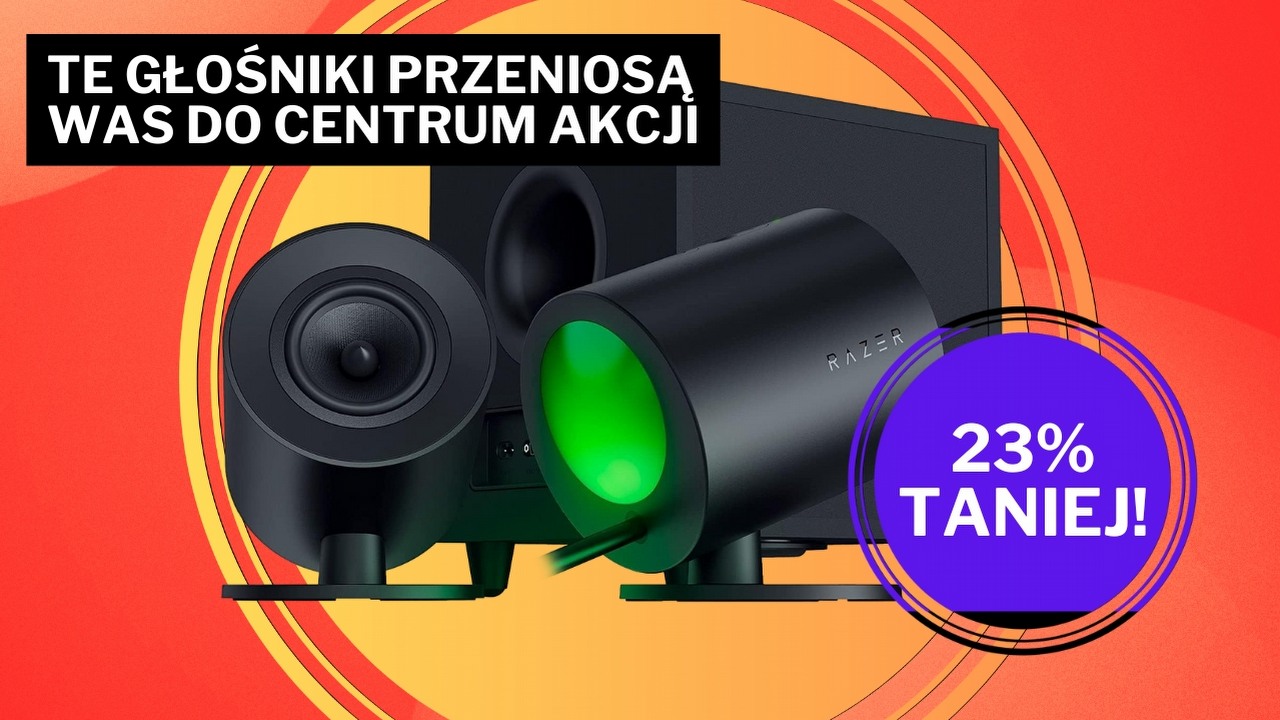 Amazon deklasuje konkurencję w Black Friday. Wypasione głośniki komputerowe przeszło 200 zł taniej!, źródło grafiki: Razer.