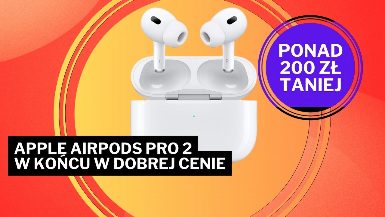 Taka promocja może się długo nie powtórzyć! Słuchawki AirPods Pro 2 z okazji Black Friday kuszą niską ceną na Allegro, źródło grafiki: Apple.