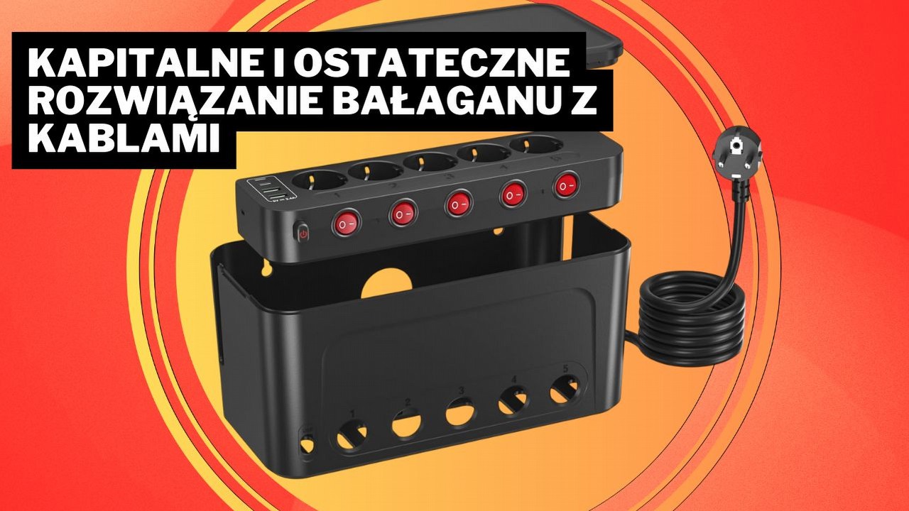 Ta skrzynka kablowa to moje wybawienie. W końcu znalazłem idealną listwę zasilającą, źródło grafiki: Amazon.