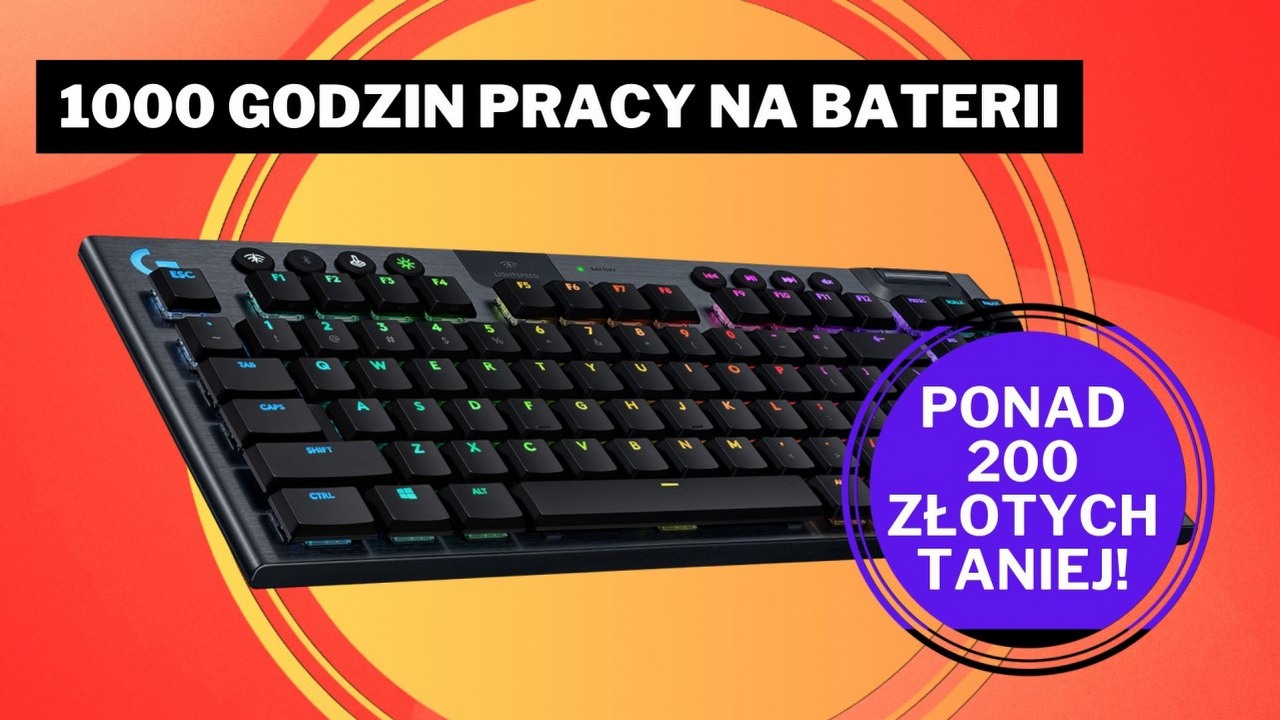 Amazon nie ma litości nawet po Black Friday. Logitech G915 X TKL to świetna klawiatura, która świeci się ku uciesze mego serca, źródło grafiki: Logitech.