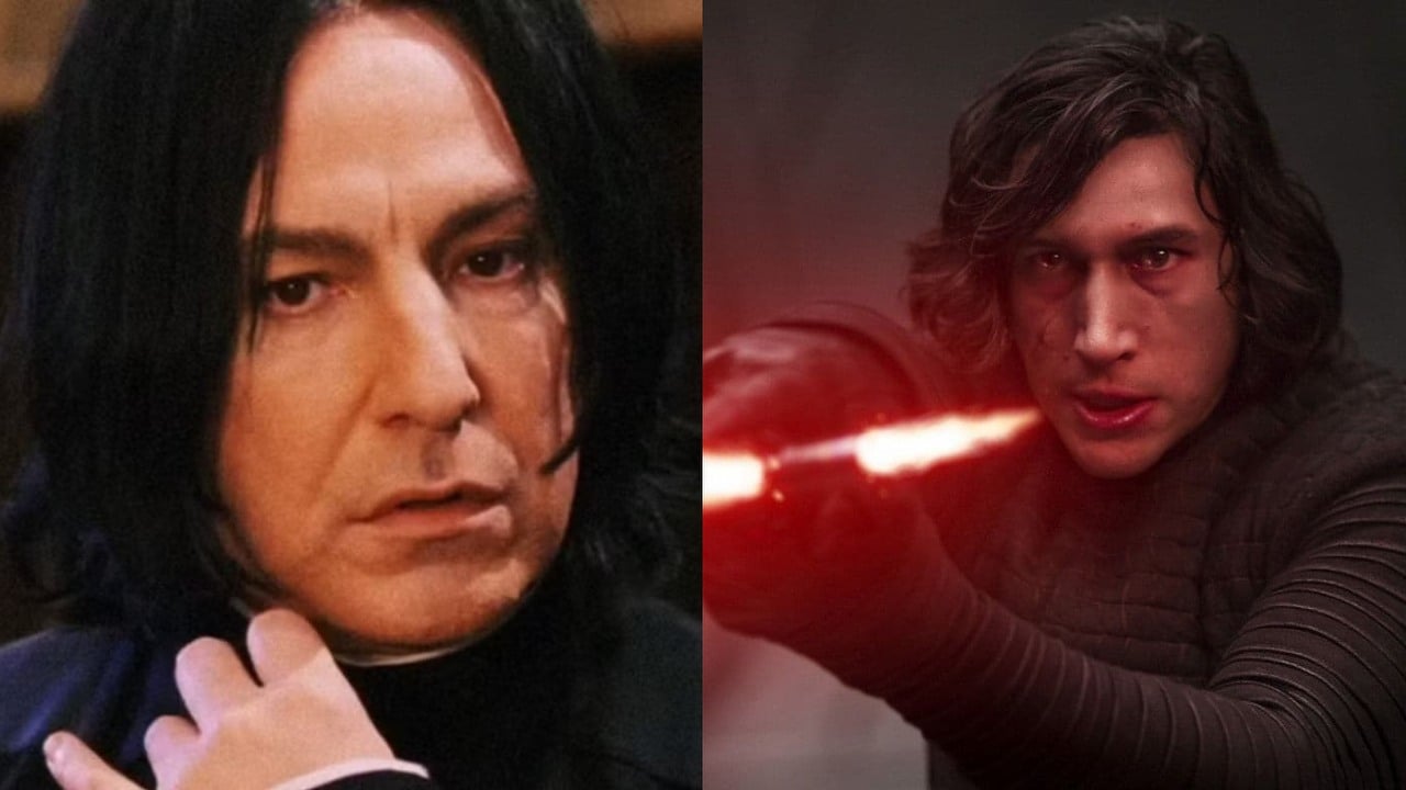 Serial Harry Potter jest opóźniony, a fani mają własnego faworyta do roli Snape'a. Wymarzony casting to Adam Driver, jest tylko jeden haczyk, źródło grafiki: Harry Potter i kamień filozoficzny, Chris Columbus, Warner Bros., 2002 / Gwiezdne wojny: Ostatni Jedi, Rian Johnson, Disney, 2017.