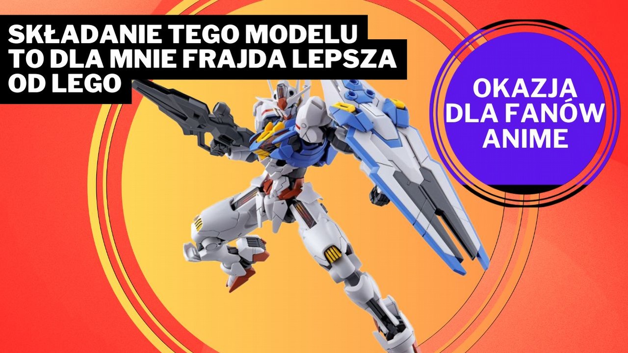 LEGO to nie wszystko. Składałbym jak szalony ten model Gunpla i wiem, że będzie on doskonałym prezentem dla każdego fana anime, źródło grafiki: Bandai Namco.