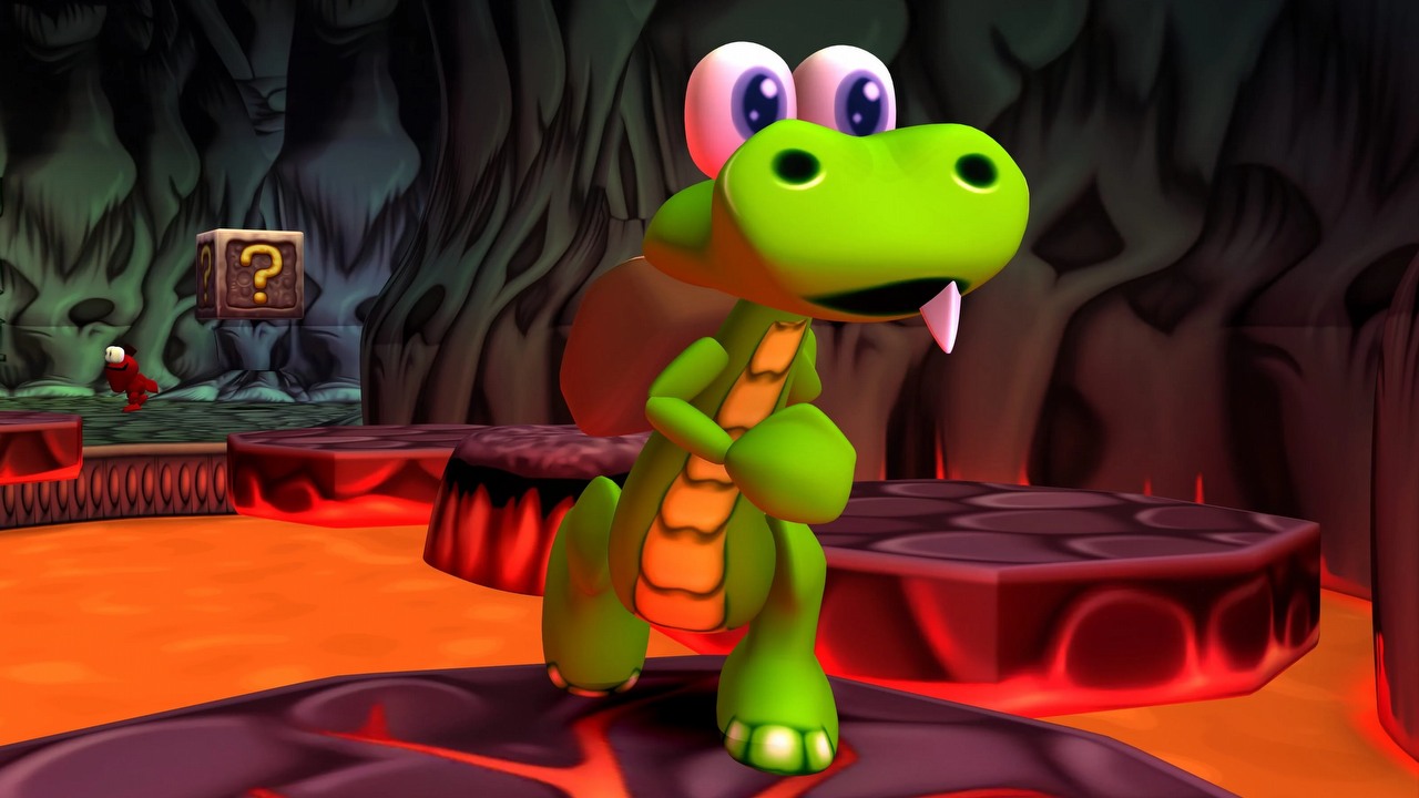 Nie krokodyle, lecz szczere łzy mogą uronić fani czekający ma powrót Croca. Remaster kultowej gry z ery PSX nie umili im Świąt Bożego Narodzenia, źródło grafiki: Argonaut Games..