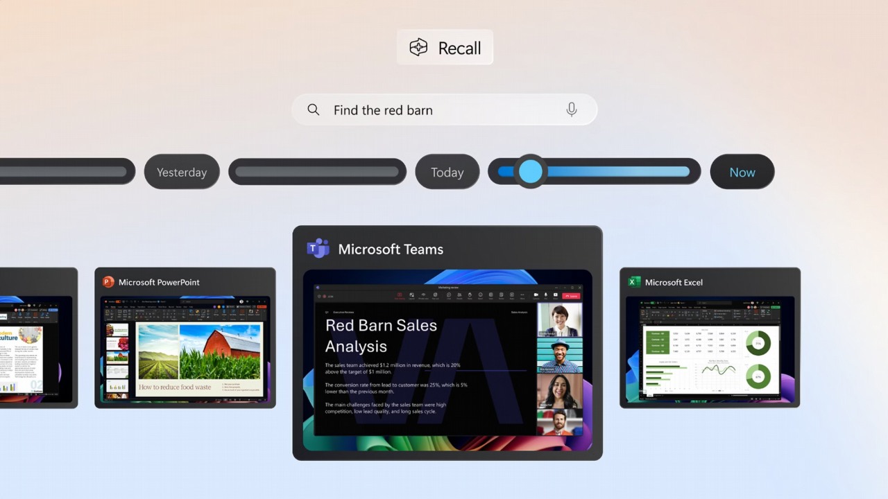 Microsoft rozszerza testy kontrowersyjnej funkcji Recall o urządzenia z procesorami Intel i AMD, źródło grafiki: Microsoft.