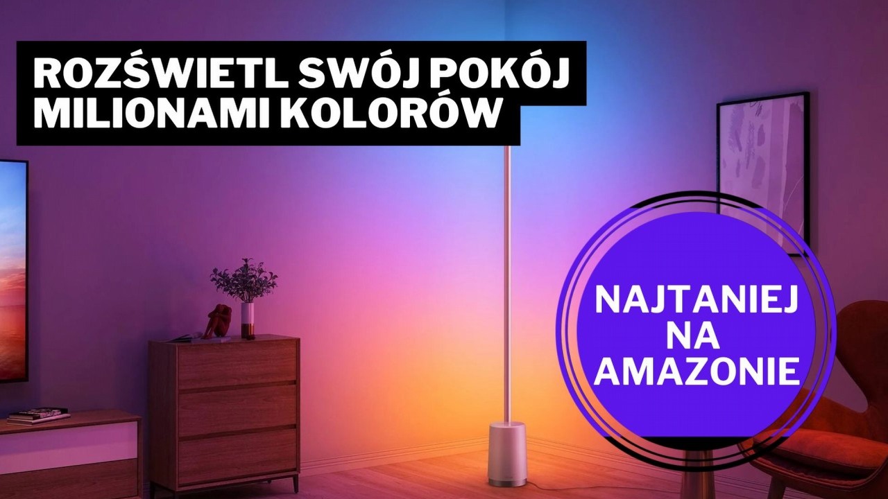 Jak tu nie kochać Amazona, gdy widzi się takie promocje? Lampa Govee Lyra RGB rozświetli mroki coraz krótszych dni, źródło grafiki: Govee.